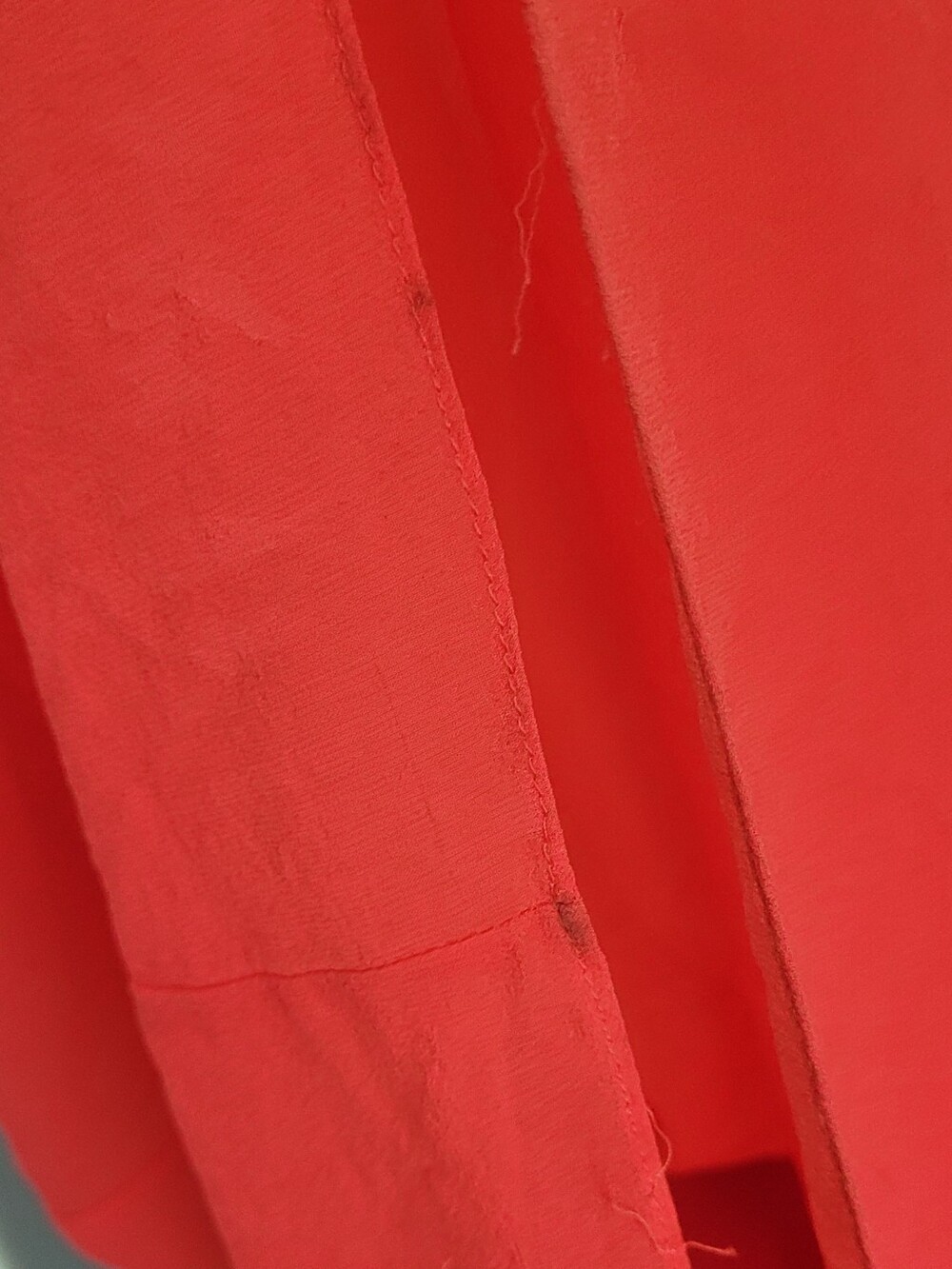 BCBG Max Azria Coral Chiffon Ruched Maxi Gown - Picture 12 of 15